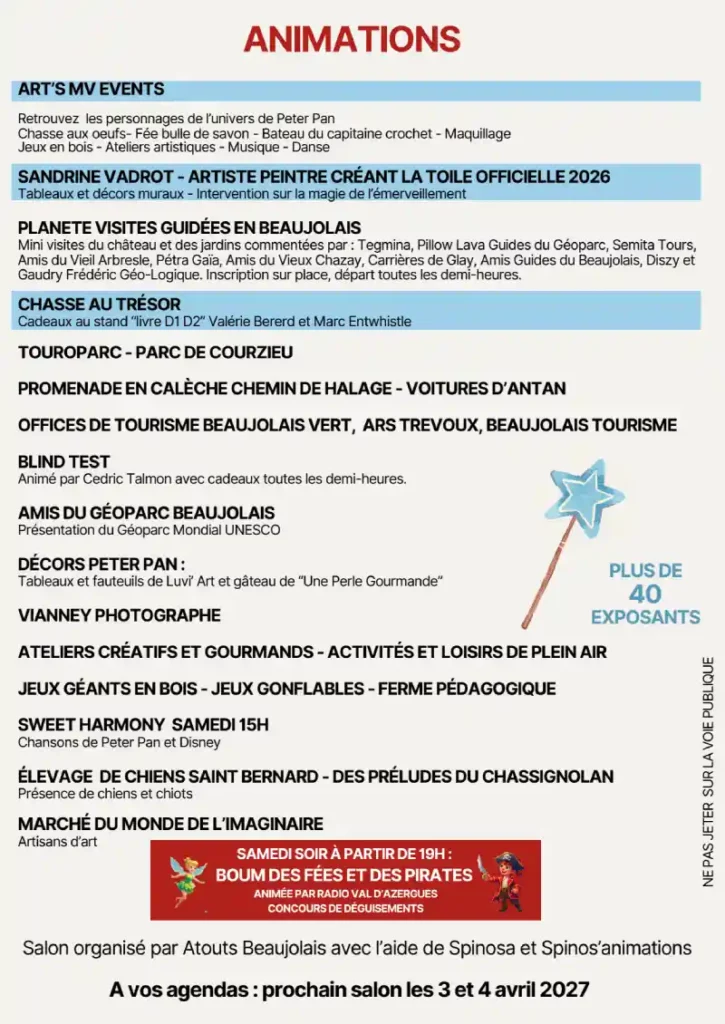 Programme salon loisirs 2026