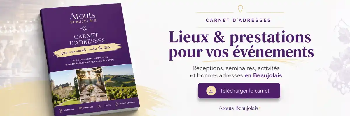 Carnet d'adresse des professionnels du tourisme Beaujolais